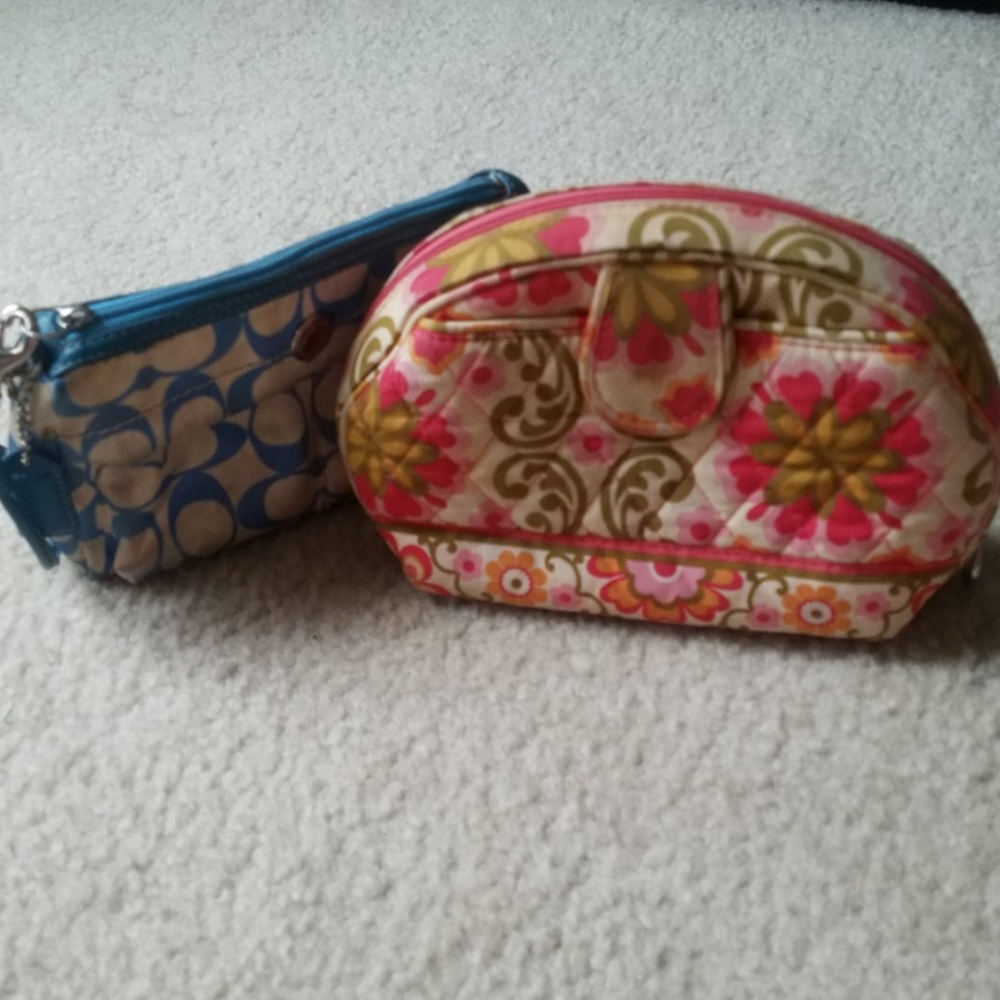 Coach/Vera Bradley Makeup Bag Bundle